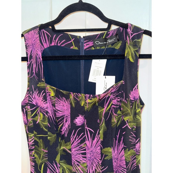 Oscar de la Renta Chrysanthemum Floral Midi Dress - Picture 7 of 12